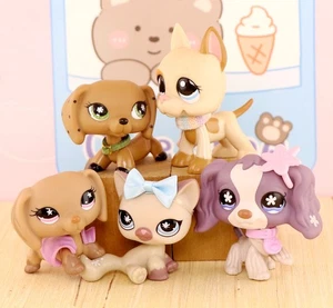 Cocker Spaniel LPS Dachshund Dog Toy Playset Pet Figure for Girl Dollhouse Gift - Picture 1 of 7