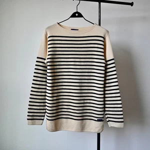 Suéter bretón de lana pura vintage años 80 SAINT JAMES, hecho en Francia, talla 3,5/SM - Imagen 1 de 17