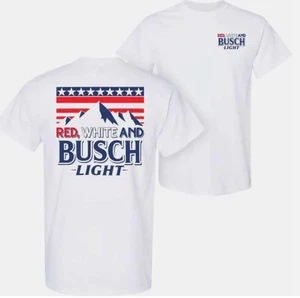 Camiseta Unisex Rojo Blanco y Busch Claro, Camiseta 4 de Julio - Imagen 1 de 4