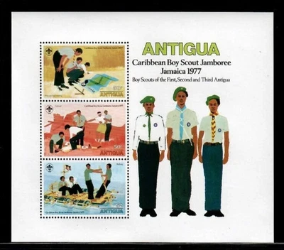 Antigua 1977-83 #471a #693 S/S MNH Caribbean Boy Scout Jamboree/Raphael Painting - Image 1 of 2