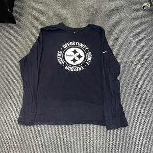 Camisa de manga larga Steelers Nike Official Team Opportunity Equity Etc talla 2XL - Imagen 1 de 2