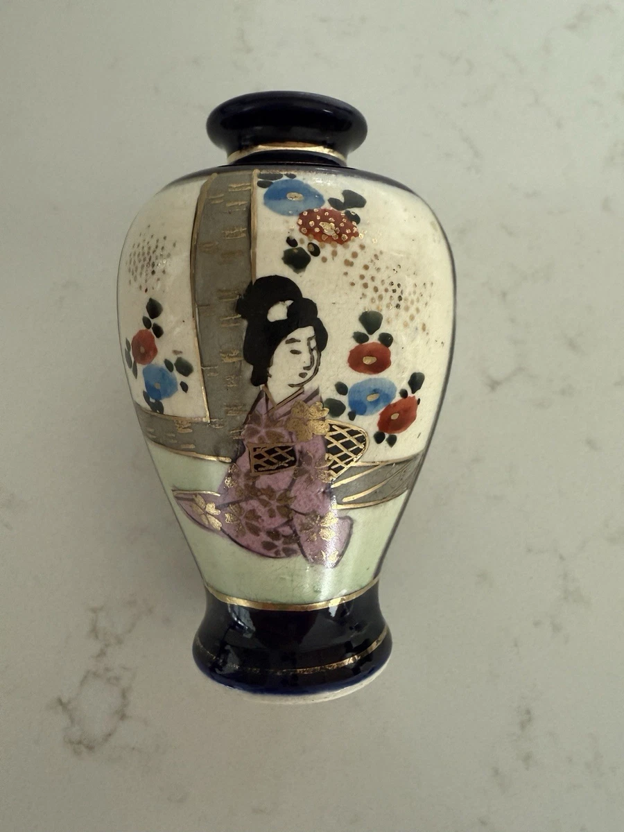 萨摩明治花瓶| eBay 明治 名品 薩摩 大花瓶 中国 貿易