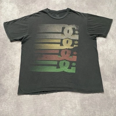 Vintage Y2K DC Shoe Co Graphic Tee Shirt Size L Skate Fade Distress Logo 2000s - Image 1 of 4