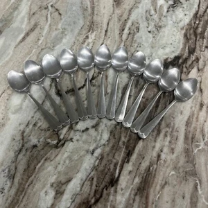Lifetime Center Ridge Dessert/Coffee Spoon Lot Of 11 6” Stainless Steel Flatware - Picture 1 of 5