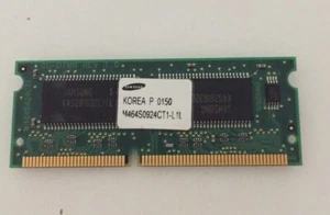 Samsung 64MB PC100 100MHz 144-PIN CL3 8c 4x16 SO-DIMM RAM M464S0924CT1-L1l - Picture 1 of 2