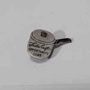 VTG Sterling Silver Lustre Craft Opportunity Club Pan shape Pin -Weyhing Bros Co - Picture 1 of 10