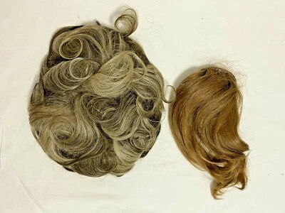 Lote de 2 pelucas/topper de pelo sintético vintage Elura Foto 1 de 2