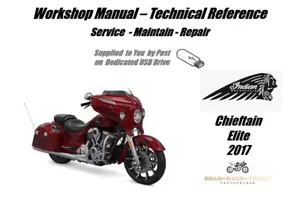Service Repair Workshop Manual Indian Chieftain Elite 2017 - Picture 1 of 9