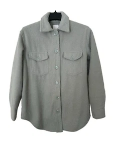 Joie Sage, Green Brushed Fleece Wooly Button Down Shacket Size S/P - Bild 1 von 5
