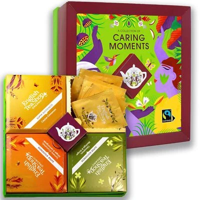 ETS - "Caring Moments" Bio Teegeschenk | Ayurveda Kräutertee Geschenkset | 32... - Bild 1 von 4