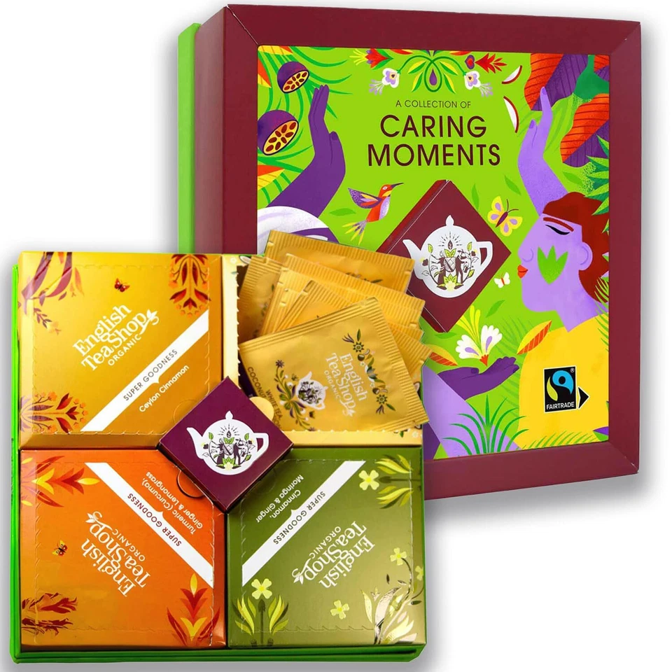 ETS - "Caring Moments" Bio Teegeschenk | Ayurveda Kräutertee Geschenkset | 32... - Bild 1 von 4