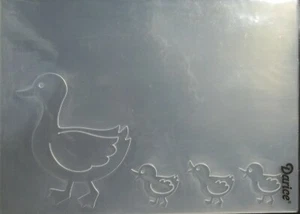 Duck and Ducklings  Embossing Folder  4-1/4  x  5-3/4 Inches Darice  NIP - Picture 1 of 3