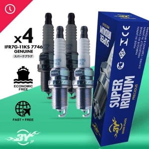 For Acura RSX Honda Civic Set of 4 Super Iridium Long-Life Spark Plugs 3Y 7746 - Picture 1 of 8
