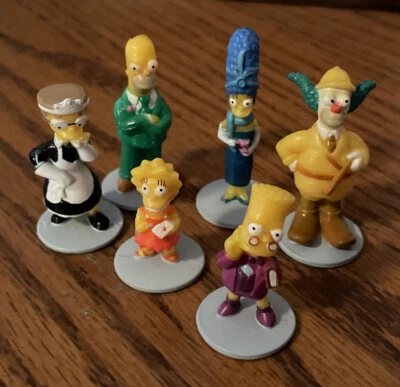 The Simpsons 6 Figures Replacement Pieces CLUE Board Game - Image 1 of 2