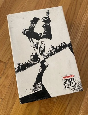 Vintage 80s Vision Street Wear Grey Suede Hi SZ 9 EMPTY BOX ONLY Skateboarding - Imagem 1 de 4