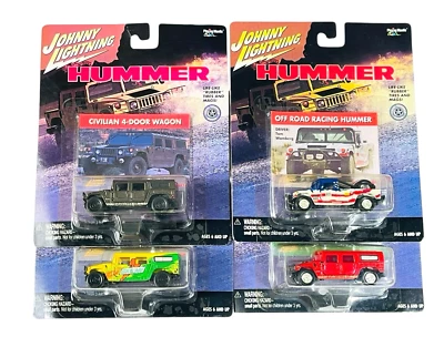 Qty (4) Johnny Lightning Hummer Series - Civilian Off Road Racing Gatorade - Image 1 of 4