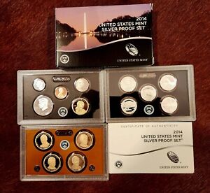 2014 United States Mint Silver Proof Set OGP with COA