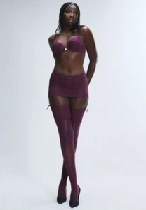 Gonna Garter Savage X Fenty Donne M Media Bordo Viola Oro $49 - Foto 1 di 12