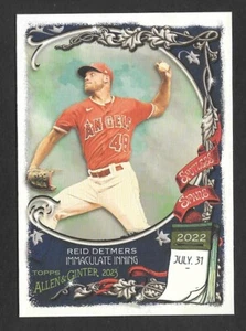 2023 Topps Allen & Ginter REID DETMERS Spotless Spans -LOS ANGELES ANGEL- #SS-27 - Picture 1 of 1