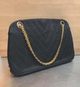 RARE Original Vintage CHANEL 2.55 Bag from 1950’s Archival In Wool Jersey - Picture 1 of 6