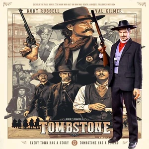 1/6 Western Backdrop 15"x15" - For 1/6 Tombstone Cowboy Wyatt Earp Doc Holiday - Picture 1 of 3