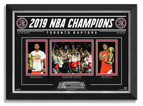 Toronto Raptors 2019 Champions Kawhi Leonard Kyle Lowry - Archival Etched Glass™ Cover