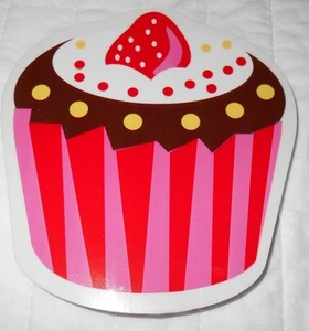 Nuevo Cupcake Borrador Grande Escuela Oficina Divertida Novedad Rosa Fresa - Imagen 1 de 1