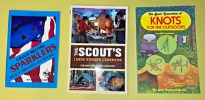 Boy Scout Books (3) Large Group Cookbook, Knots, Meeting Sparklers - Picture 1 of 4