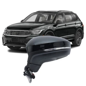 Left Side 6+2 Pin Door Mirror Heated For VW Volkswagen Tiguan 2018-23 Blind Spot - Picture 1 of 17
