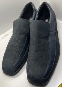 Stacy Adams Mens  Blue Suede/Leather Slip On Dress Shoe Sz 13M - Picture 1 of 9