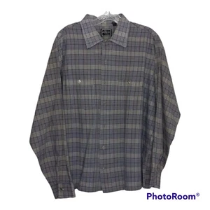 Blocks Shirt Men's XL CONNOISSEUR Collection Long Sleeve Plaid Vtg - Picture 1 of 12