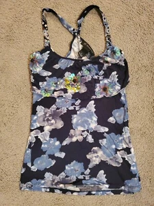 Women's International Concepts INC Tank Shirt Flowers Sequins Small Petite - Picture 1 of 6