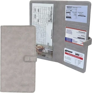 Guantera organizadora visera para registro y seguro de automóvil NG gris - Imagen 1 de 4