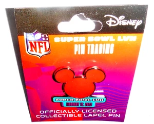 2023 EAGLES CHIEFS SUPER BOWL LVII 57 DISNEY MICKEY MOUSE EARS LAPEL HAT PIN - Picture 1 of 2