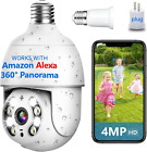 4MP Keilini Light Bulb Security Camera Outdoor Wireless Wifi Waterproof,Light So