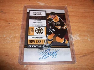 2010-11 Hockey Playoff Contenders Jordan Caron Rookie Auto Card Boston Bruins - Picture 1 of 3