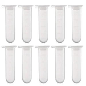 Tubo de 50 piezas tubos pequeños tubos de ensayo con tapas frascos centrífugos científicos - Imagen 1 de 12
