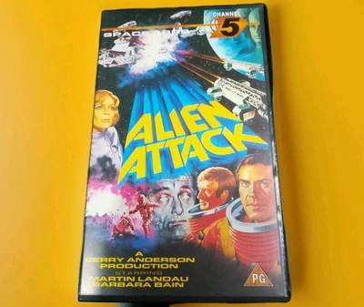 Space 1999 Alien Attack  Channel 5  Video PAL VHS Release. - Image 1 of 4