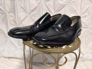 Elegant Black Leather Men's Loafers - Picture 1 of 4