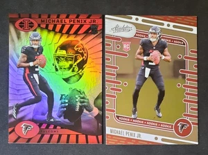 Michael Penix 2024 Illusions & Absolute Rookie Cards Atlanta Falcons - Picture 1 of 2