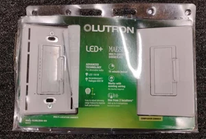 Lutron Maestro LED+ Digital Dimmer Kit MACL-153MLRHW-WH weiß, leicht gebraucht, N4 - Bild 1 von 3
