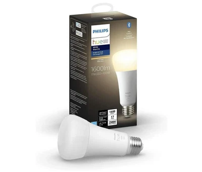 Philips Hue 100W White Smart LED Bulb E26 Bluetooth Alexa Google – Open Box - Image 1 of 4