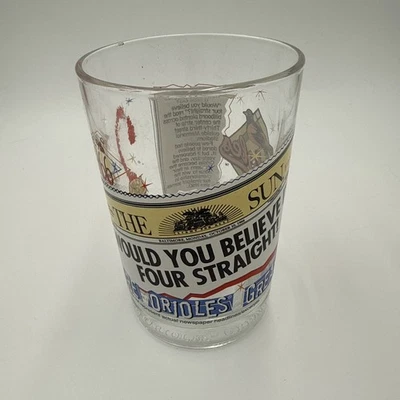 McDonald's Baltimore Orioles 1998 Greatest Moment Glass Baltimore Sun (azul) Foto 1 de 4