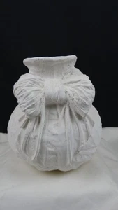 Vaso vaso in gesso bianco fatto a mano - con arco 10 x 9 pollici - Foto 1 di 11