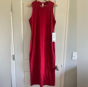 Lululemon All Aligned Midi Dress Size 10 Dark Red DKRD New - Picture 1 of 4