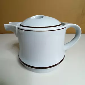 Suisse Langenthal Grey with Brown Trim Tea Pot / Coffee Pot - Picture 1 of 10