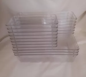 UNBRANDED Clear Plastic Drawer Organisers - CG F05 - Picture 1 of 6