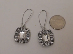 CHINA CREATIONS Ladies Earrings Drop Dangle Rhinestones Threader - Picture 1 of 12