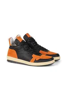 The Rad Negro Niños Para hombres Gwanda 1 Silwane Mid Top Tenis Naranja EE. UU. Talla 13 - Imagen 1 de 5