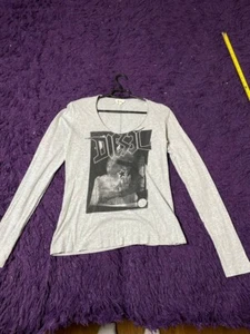 Vintage Diesel Longsleeve T-shirts Logo Y2K Avantgarde 90s Women SunFaded Y2K - Picture 1 of 15